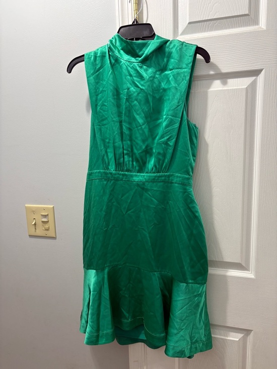 SALONI Dresses & Skirts - Saloni Silk Mini Dress Size 8 Open Back